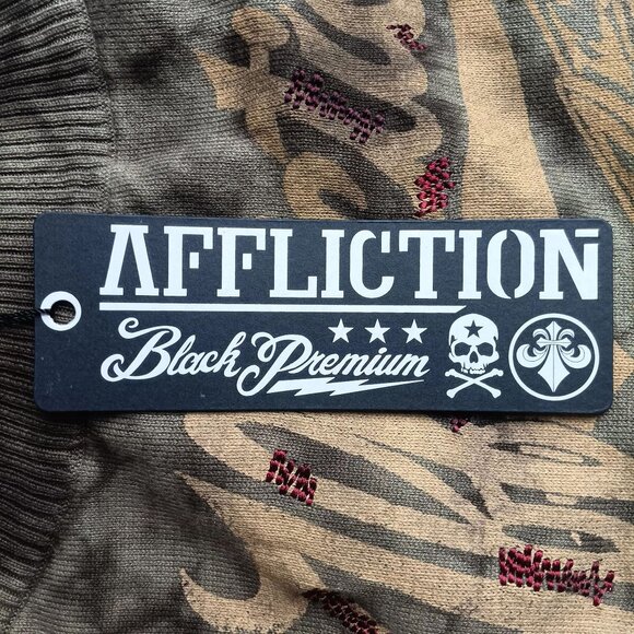 AFFLICTION Dress Astoria Sweater Mini Size XS Olive Green NEW NWT - Picture 10 of 13